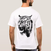 "Roar zonder Vrees" T-shirt met brullende tijger (Achterkant)