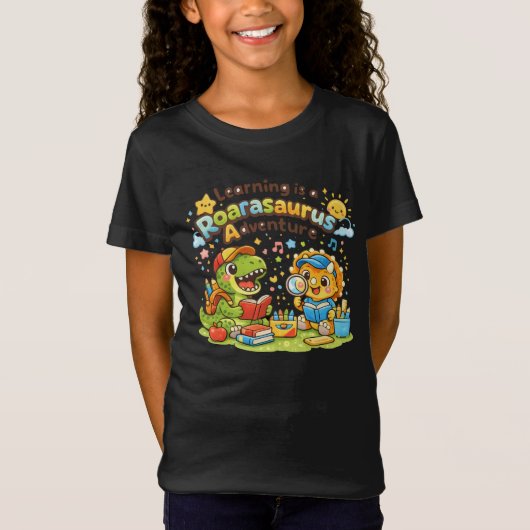 Roarasaurus Leeravontuur T-shirt (Voorkant)