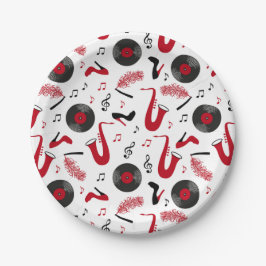 Roaring 1920s Art Deco Paper Plate  Papieren Bordje