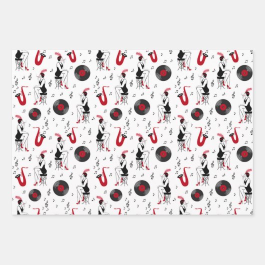 Roaring 1920s Art Deco Wrapping Paper (Voorkant 3)