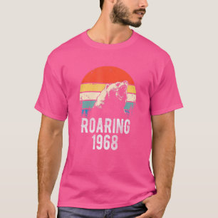 Roaring 1968 Retro Sunset Beer Animal 54th T-shirt
