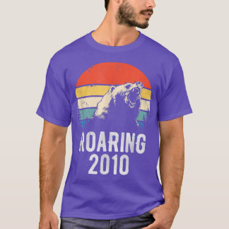 Roaring 2010  Retro Sunset Beer Animal 12th T-shirt