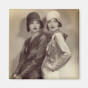 Roaring 20 Besties Flapper Magnet