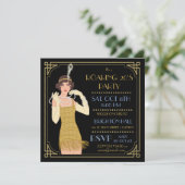 Roaring 20-inch flatpanel met zwart glitter-beelds kaart (Staand voorkant)