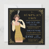 Roaring 20-inch flatpanel met zwart glitter-beelds kaart (Voorkant)