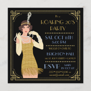 Roaring 20-inch flatpanel met zwart glitter-beelds kaart