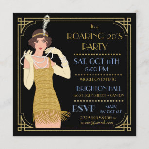 Roaring 20-inch flatpanel met zwart glitter-beelds kaart