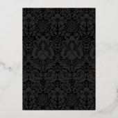 Roaring 20-jarige tienerjaren Art Deco Engagement  Folie Uitnodiging (Achterkant)