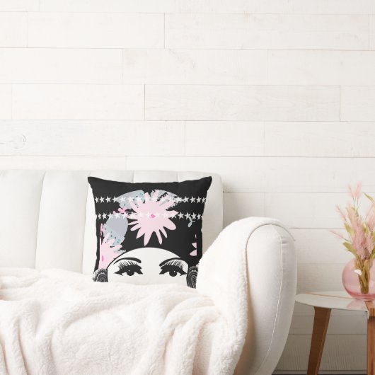  Roaring 20-portret, Flapper Girl Kussen (Bank)