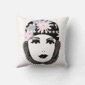 Roaring 20-portret, Flapper Girl Kussen (Achterkant)