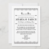 Roaring 20 Speakeasy Theme Party-uitnodigingen Kaart (Voorkant)