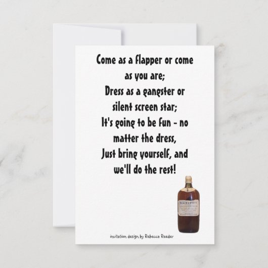 Roaring 20: verbodsthema kaart (Achterkant)