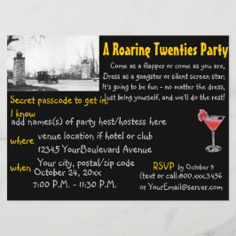 Roaring 20: verbodThema Party Black Kaart