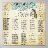 Roaring 20-zittingsschema 12 tabellen poster (Voorkant)