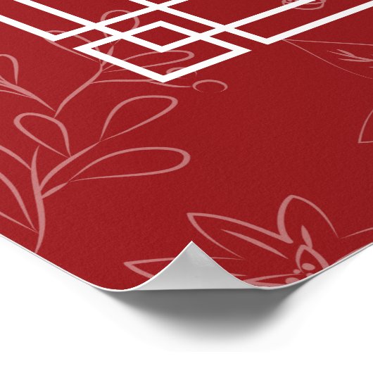 Roaring 20s 1920s Vakantie Poster (Hoek)