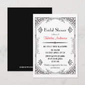 Roaring 20s - 3x5 bruidsdouche uitnodiging (Voorkant / Achterkant)