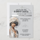 Roaring 20's Afro-Amerikaanse Great Gatsby elegant Kaart (Voorkant)