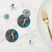 Roaring 20's Art Deco Blauw Confetti (Groep)