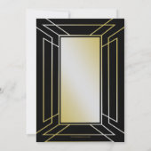 Roaring 20s art deco flapper girl en gangster kaart (Achterkant)