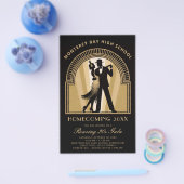 Roaring 20s Art Deco Prom Homecoming School Gala Flyer (Enkel)