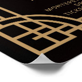 Roaring 20s Art Deco Prom Homecoming School Gala Poster (Hoek)