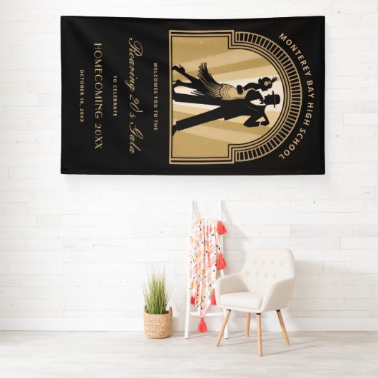 Roaring 20s Art Deco Prom Homecoming School Gala Spandoek (Insitu)