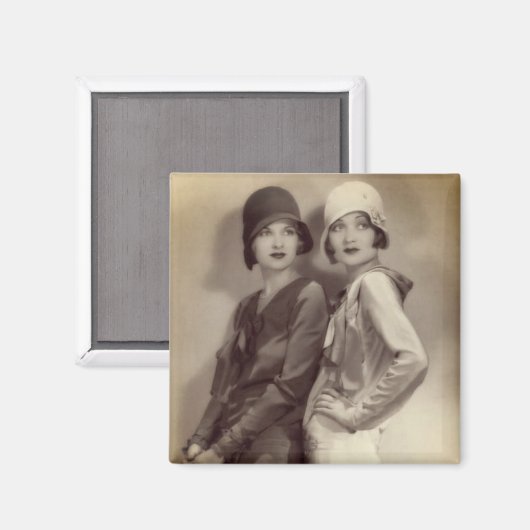 Roaring 20's Besties Flapper Magnet (Voorkant / Achterkant)