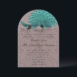 Roaring 20s Damask Turquoise Love Bird Peacock Kaart<br><div class="desc">Roaring 20s Gatsby Damask Turquoise Love Bird Peacock Peacock Wedding Invitations  Art Nouveau Peacock Bird Parade Wedding - bekijk meer  Bird Products  Paisley Peacock Colors of Fuchsia and Limoen Paisley Wedding Invitation - Paisley Peacock Colors Wedding Invitations,  RSVP,  Save the Date and Direction of Reception Kaarten. RSVP- en plaatskaarten</div>