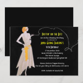 Roaring 20's - Flapper Party Uitnodigingen (Voorkant / Achterkant)