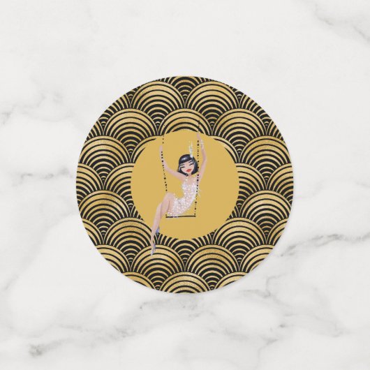 Roaring 20's Flapper Twenties Great Gatsby 1920 Confetti (Kleine voorkant)