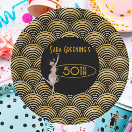 Roaring 20's Flapper Twenties Great Gatsby 1920 Papieren Bordje