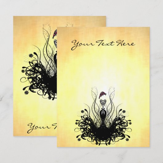 Roaring 20s Gatsby Thmed Dinner Party Kaart (Voorkant / Achterkant)