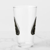 Roaring 20s Goud en Zwart Art Deco Monogram Glas (Rechts)