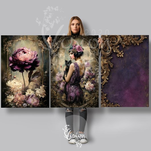 Roaring 20's Heavyweight Decoupage Paper SET