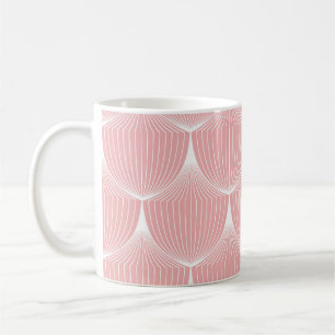 Roaring '20s Lineaire Schalen: Elegant Patroon Koffiemok