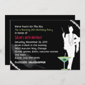 Roaring 20s Partij Uitnodiging (Voorkant / Achterkant)