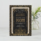 Roaring 20's Prom Uitnodiging (Staand voorkant)