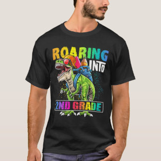 Roaring 2e klas Dinosaur rugzak Terug naar school T-shirt