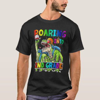 Roaring 2e klas Dinosaur rugzak Terug naar school T-shirt