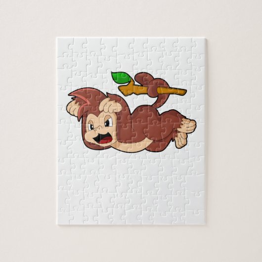 Roaring aap legpuzzel (Verticaal)