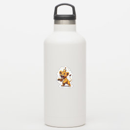 Roaring Baby Lion King Verjaardag Sticker