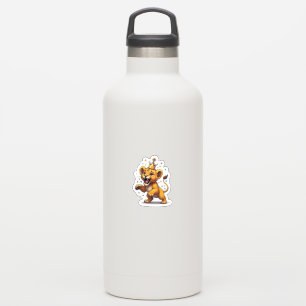 Roaring Baby Lion King Verjaardag Sticker