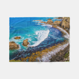 Roaring bay bij schuifpunt fleece deken