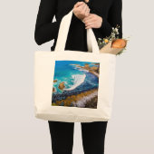 Roaring bay bij schuifpunt grote tote bag (Voorkant (product))