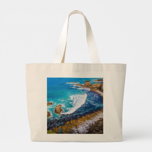 Roaring bay bij schuifpunt grote tote bag (Achterkant)