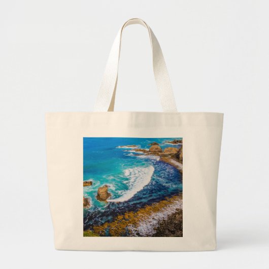 Roaring bay bij schuifpunt grote tote bag (Voorkant)
