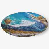 Roaring bay bij schuifpunt papieren bordje (Gekanteld)