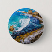 Roaring bay bij schuifpunt ronde button 5,7 cm (Voorkant)