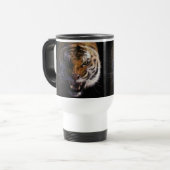 Roaring Bengal Tiger Wildlife Art Travel Mug Reisbeker (Voorkant links)