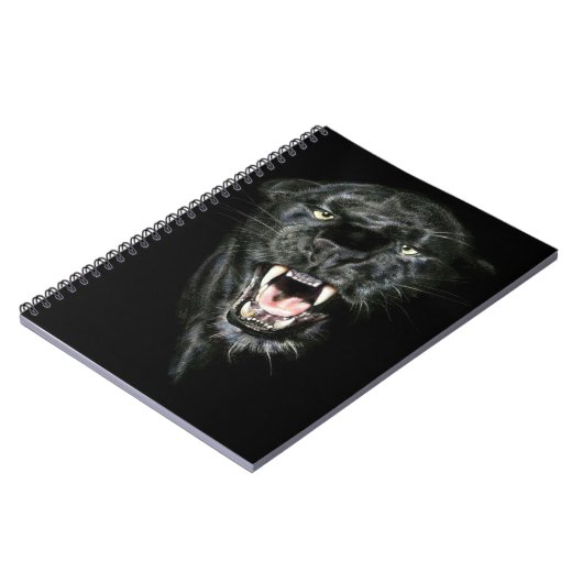 Roaring Black Panther Notitieboek (Linkerzijde)